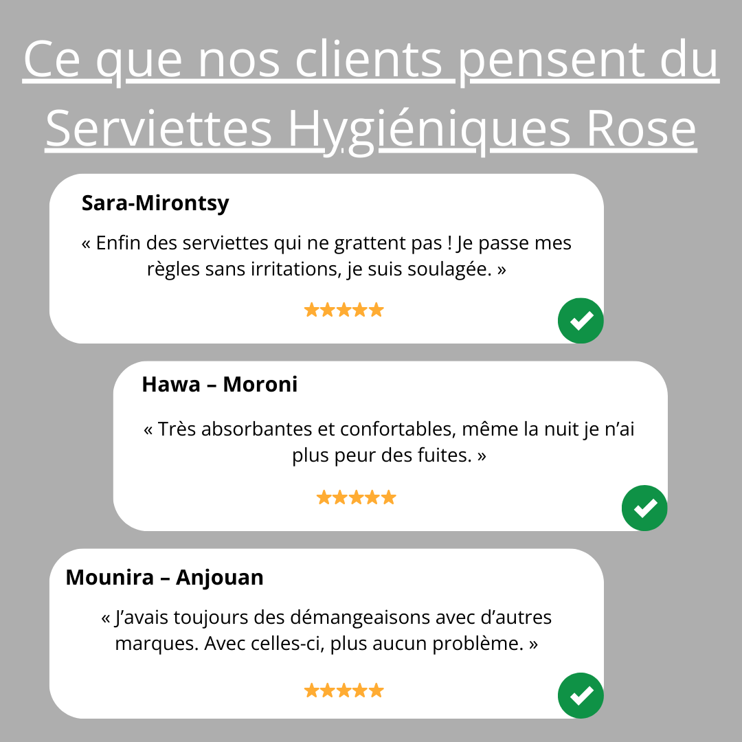 Serviette Hygiénique Rose Longrich