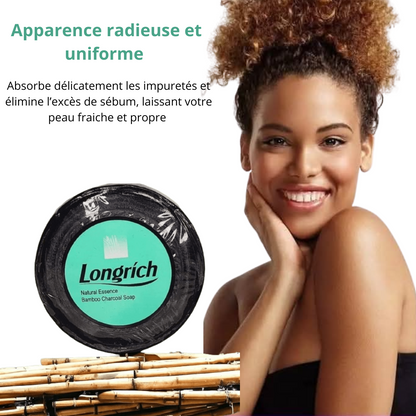 🖤 Savon Longrich au Charbon de Bambou