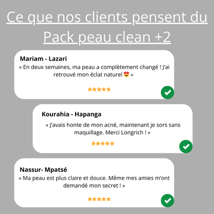 Pack Peau Clean +2