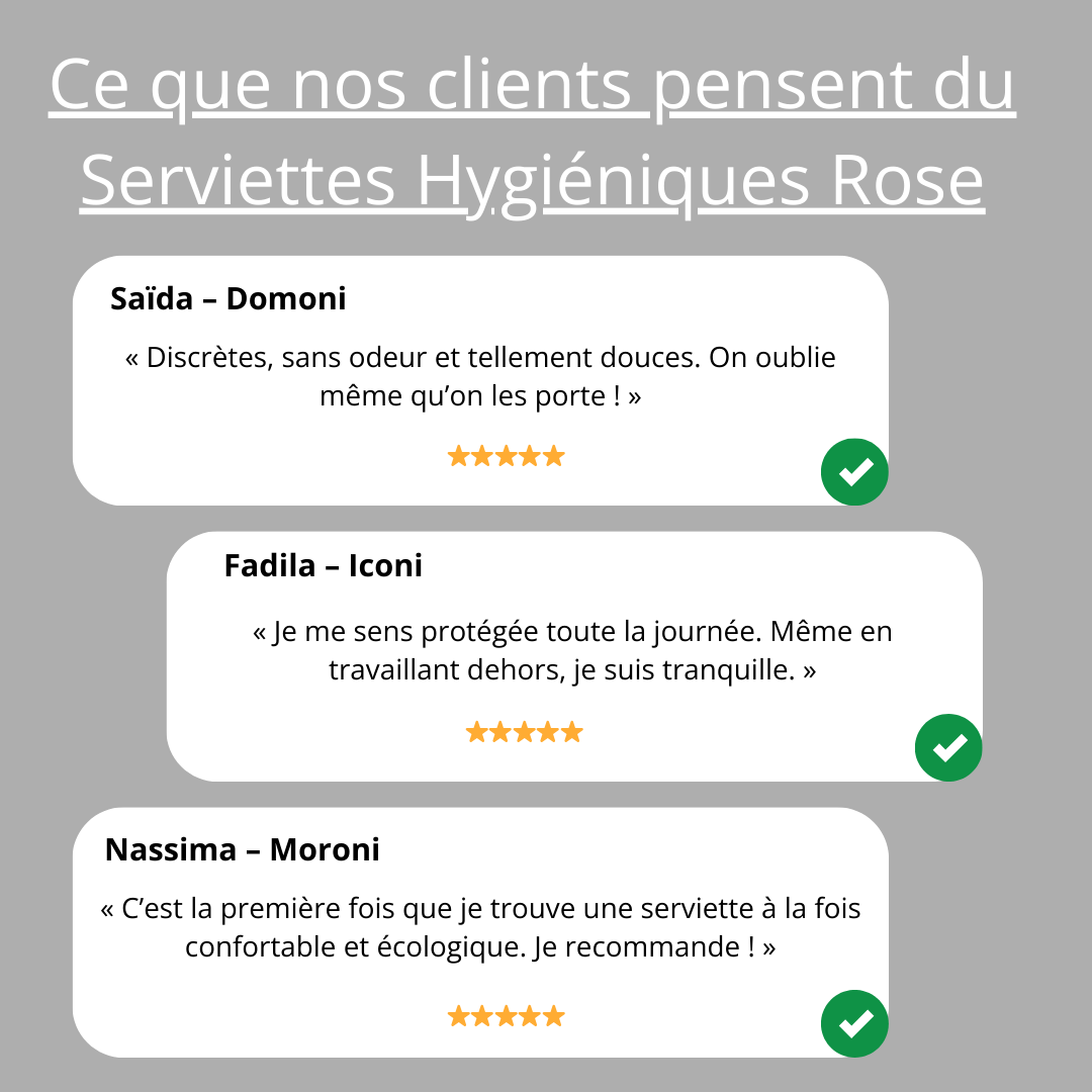 Serviette Hygiénique Rose Longrich