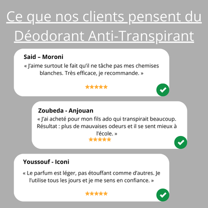 Déodorant Anti-Transpirant Longrich