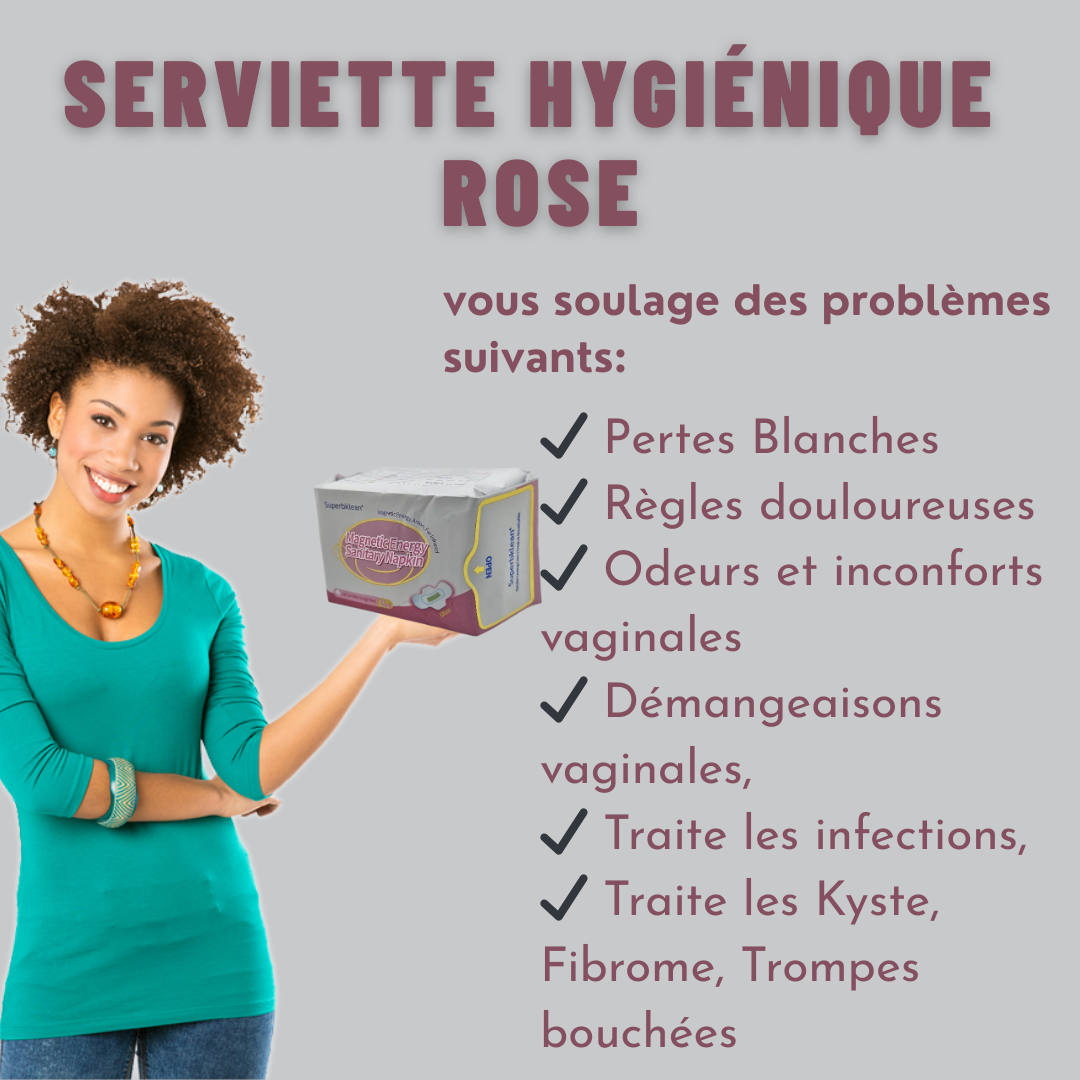 Serviette Hygiénique Rose Longrich