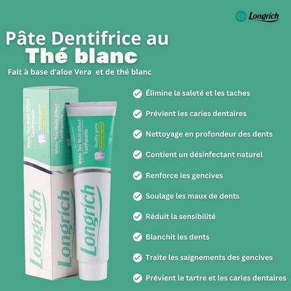 Pâte Dentifrice Longrich au Thé Blanc 100g